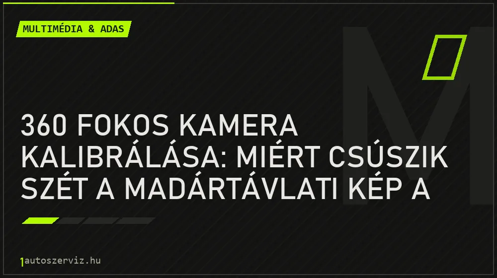 360 fokos kamera kalibrálása: miért csúszik szét a madártávlati kép a széleken?