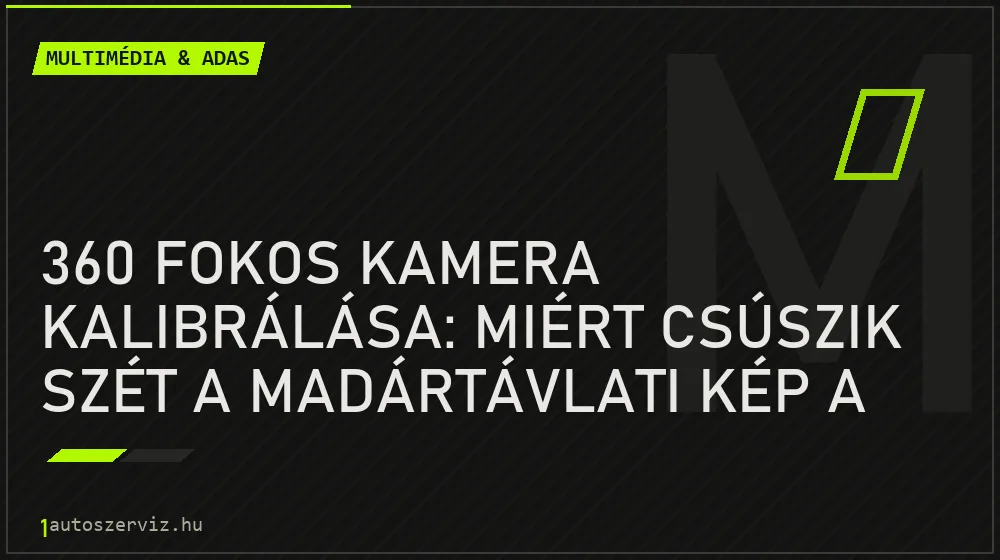 Multimédia & ADAS - 360 fokos kamera kalibrálása: miért csúszik szét a madártávlati kép a széleken?