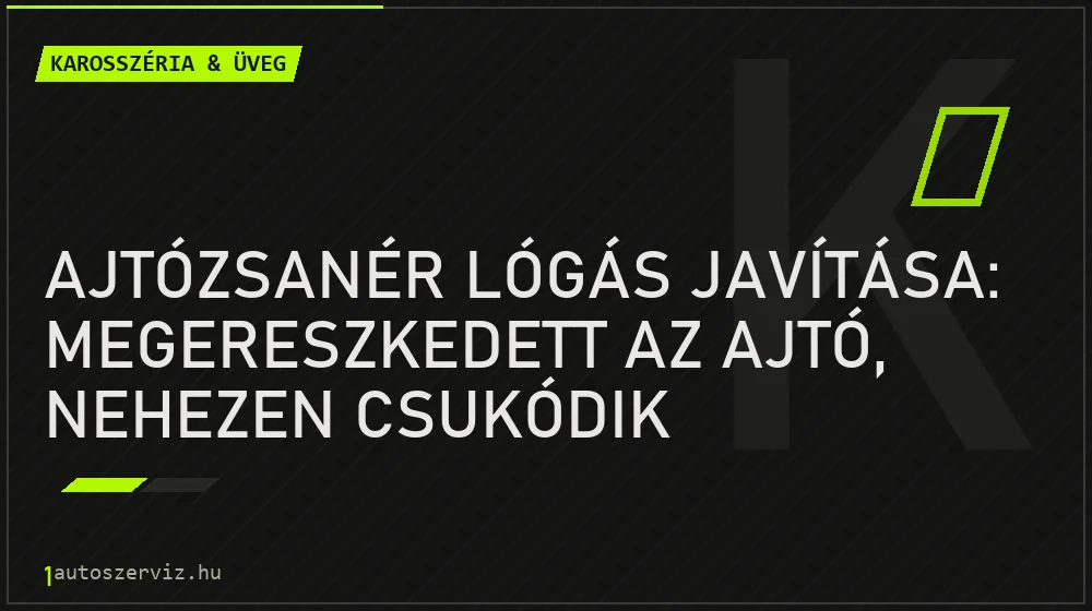 Ajtózsanér lógás javítása: Megereszkedett az ajtó, nehezen csukódik - Karosszéria & üveg, 1autoszerviz Óbuda