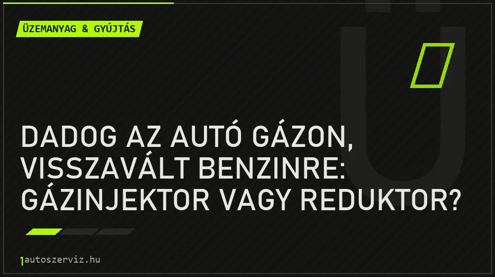 Üzemanyag & gyújtás - Dadog az autó gázon, visszavált benzinre: gázinjektor vagy reduktor?