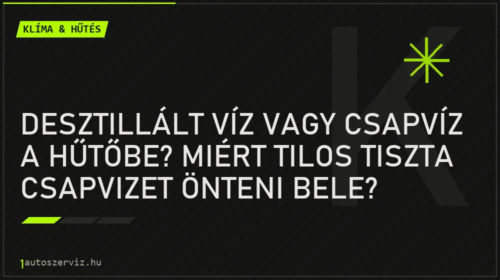 Klíma & hűtés - Desztillált víz vagy csapvíz a hűtőbe? Miért tilos tiszta csapvizet önteni bele?