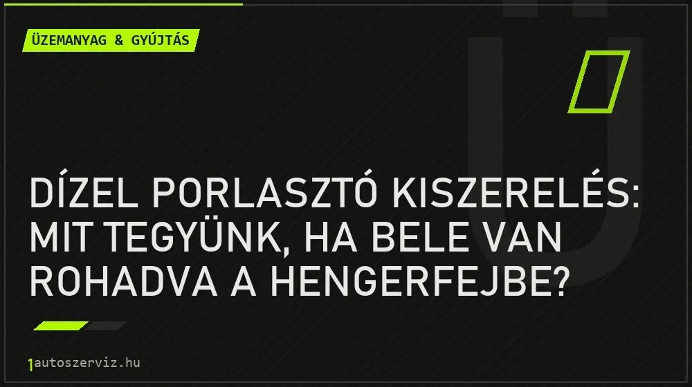 Dízel porlasztó kiszerelés: Mit tegyünk, ha bele van rohadva a hengerfejbe? - Üzemanyag & gyújtás