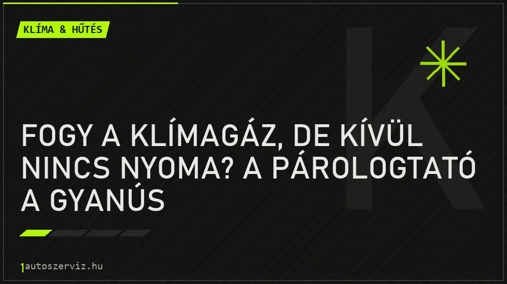 Fogy a klímagáz, de kívül nincs nyoma? A párologtató a gyanús
