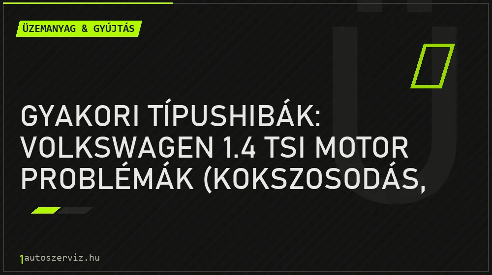 Gyakori típushibák: Volkswagen 1.4 TSI motor problémák (kokszosodás, lánc) - Üzemanyag & gyújtás, 1autoszerviz Óbuda