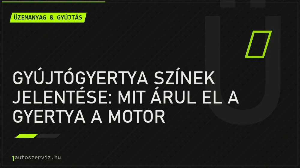 Üzemanyag & gyújtás - Gyújtógyertya színek jelentése: Mit árul el a gyertya a motor működéséről?
