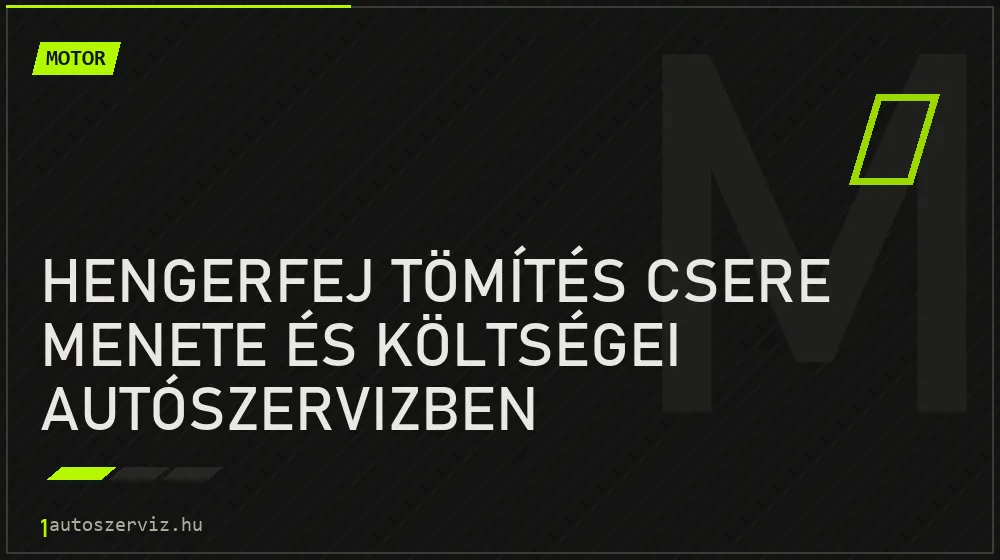 Hengerfej tömítés csere menete és költségei autószervizben - Motor, 1autoszerviz Óbuda