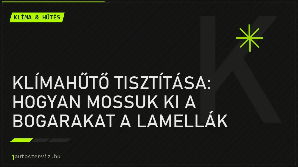 Klímahűtő tisztítása: Hogyan mossuk ki a bogarakat a lamellák közül? - Klíma & hűtés