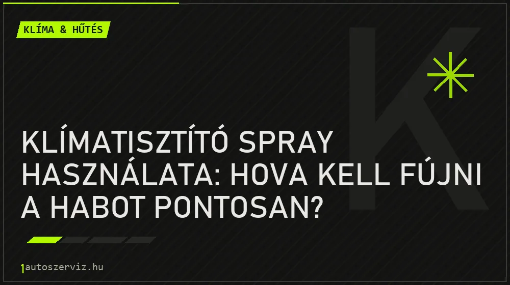 Klíma & hűtés - Klímatisztító spray használata: Hova kell fújni a habot pontosan?
