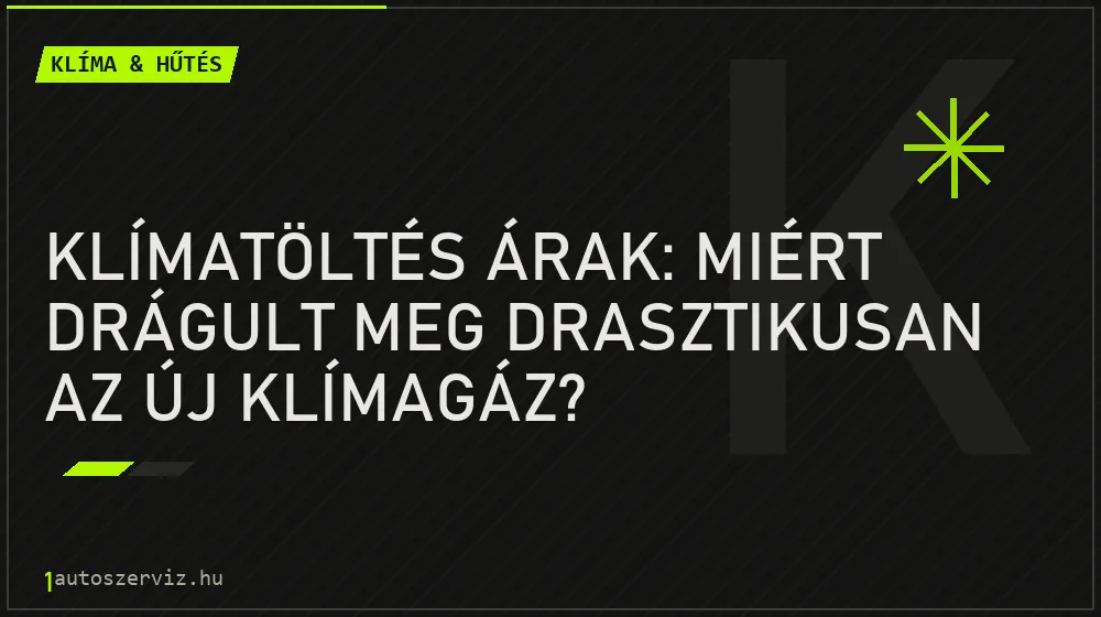Klíma & hűtés - Klímatöltés árak: Miért drágult meg drasztikusan az új klímagáz?