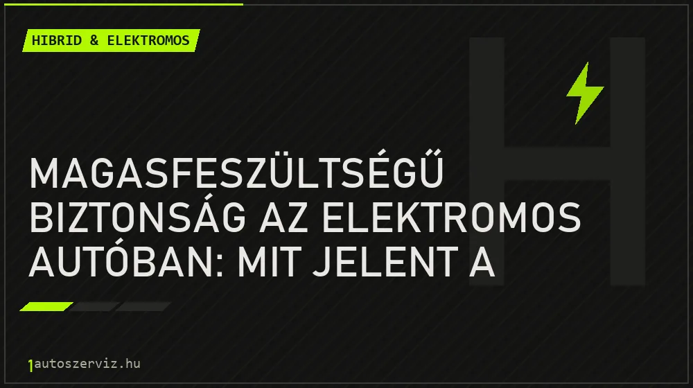 Magasfeszültségű biztonság az elektromos autóban: mit jelent a narancssárga kábel és a szerviz dugó? - Hibrid & elektromos, 1autoszerviz Óbuda