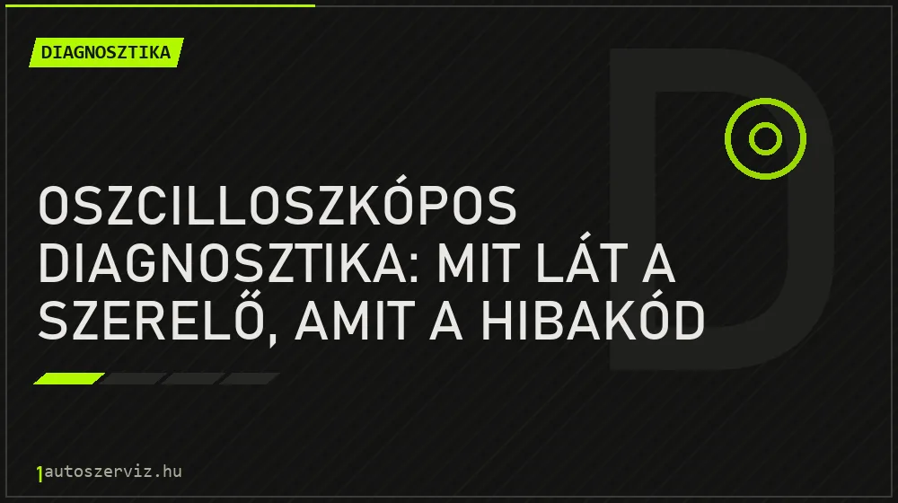 Oszcilloszkópos diagnosztika: mit lát a szerelő, amit a hibakód olvasó sosem mutat?