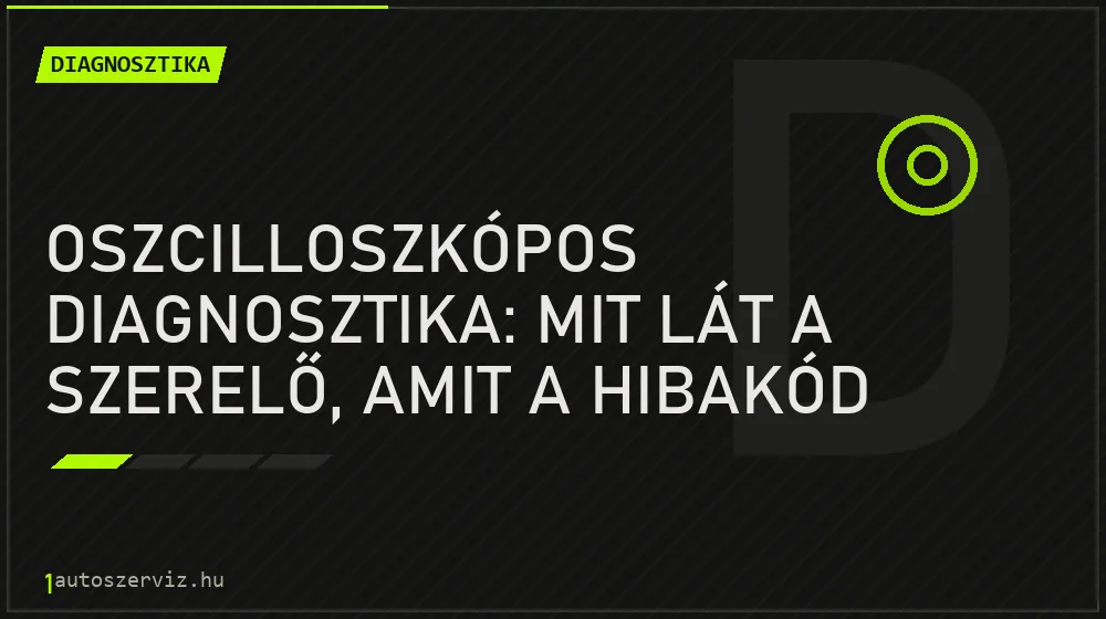 Oszcilloszkópos diagnosztika: mit lát a szerelő, amit a hibakód olvasó sosem mutat? - Diagnosztika, 1autoszerviz Óbuda