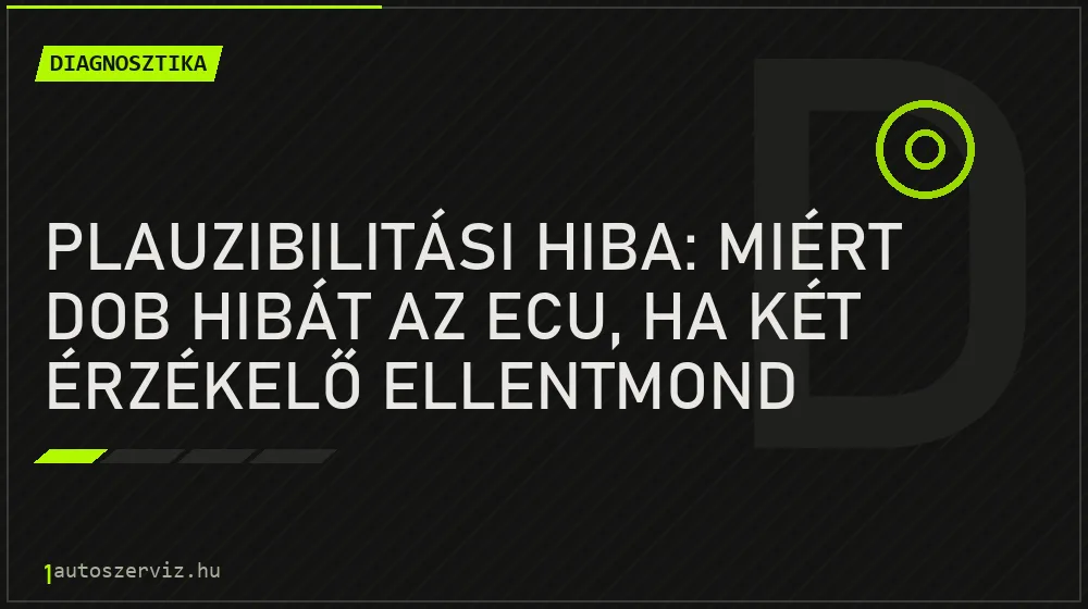 Plauzibilitási hiba: miért dob hibát az ECU, ha két érzékelő ellentmond egymásnak?