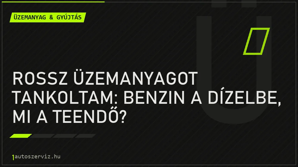 Rossz üzemanyagot tankoltam: benzin a dízelbe, mi a teendő? - Üzemanyag & gyújtás, 1autoszerviz Óbuda
