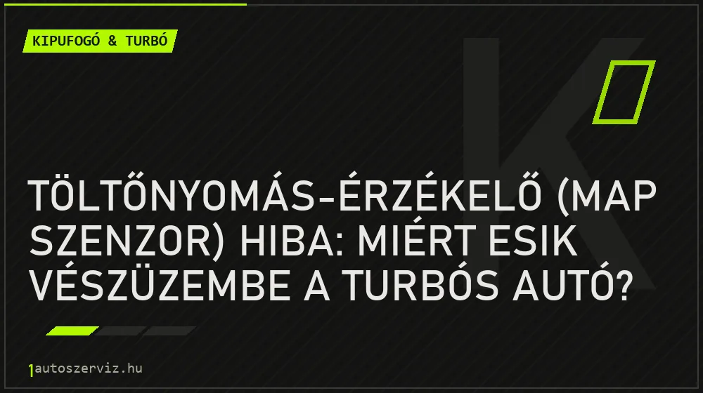 Töltőnyomás-érzékelő (MAP szenzor) hiba: miért esik vészüzembe a turbós autó? - Kipufogó & turbó, 1autoszerviz Óbuda