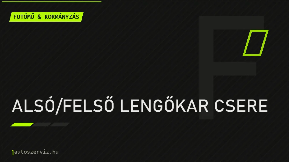Alsó/felső lengőkar csere - Futómű & kormányzás Budapesten