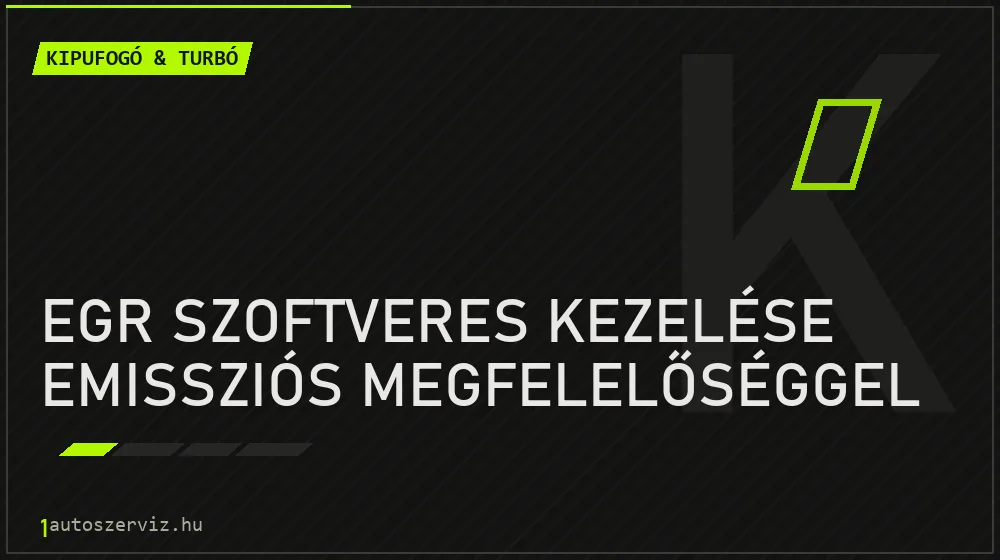EGR szoftveres kezelése emissziós megfelelőséggel - Kipufogó & turbó Budapesten