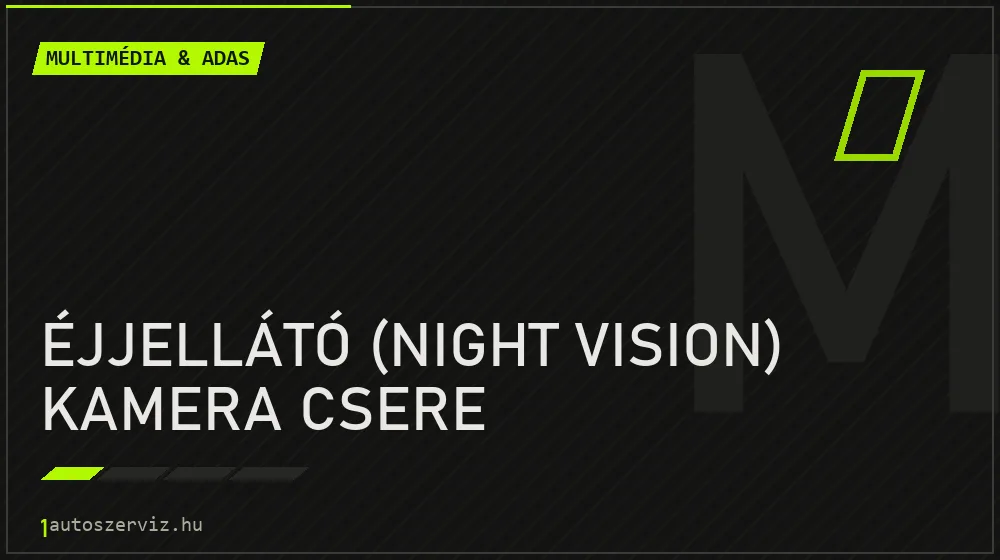 Éjjellátó (night vision) kamera csere - Multimédia & ADAS Budapesten