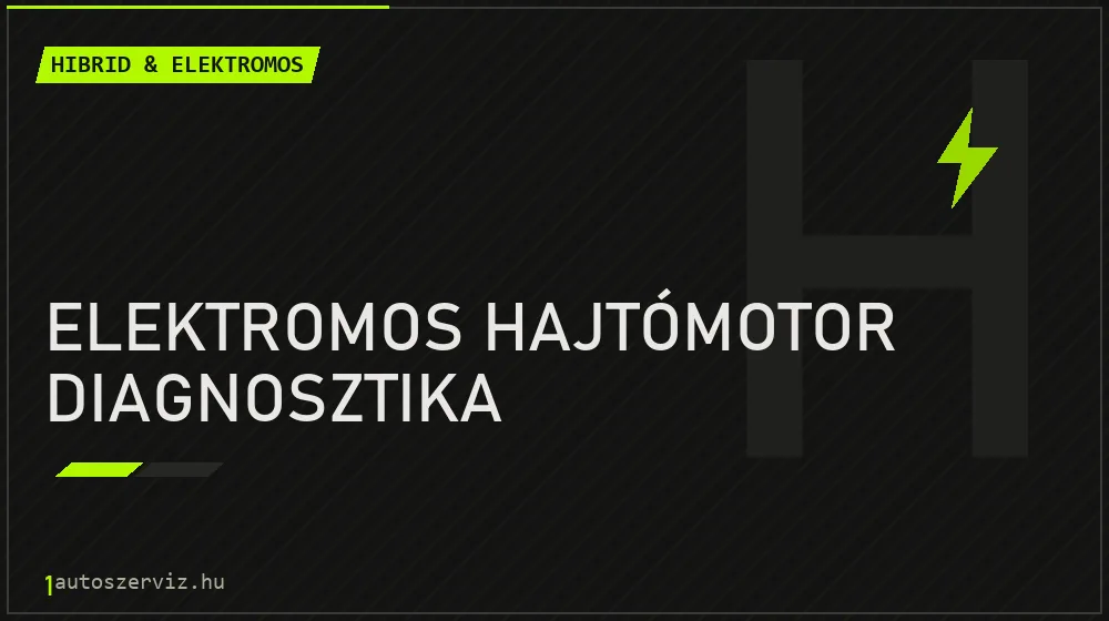 Elektromos hajtómotor diagnosztika - Hibrid & elektromos Budapesten
