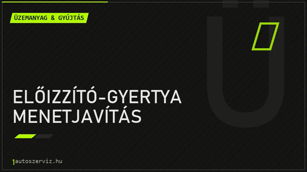 Előizzító-gyertya menetjavítás javítás - üzemanyagrendszer-javítás