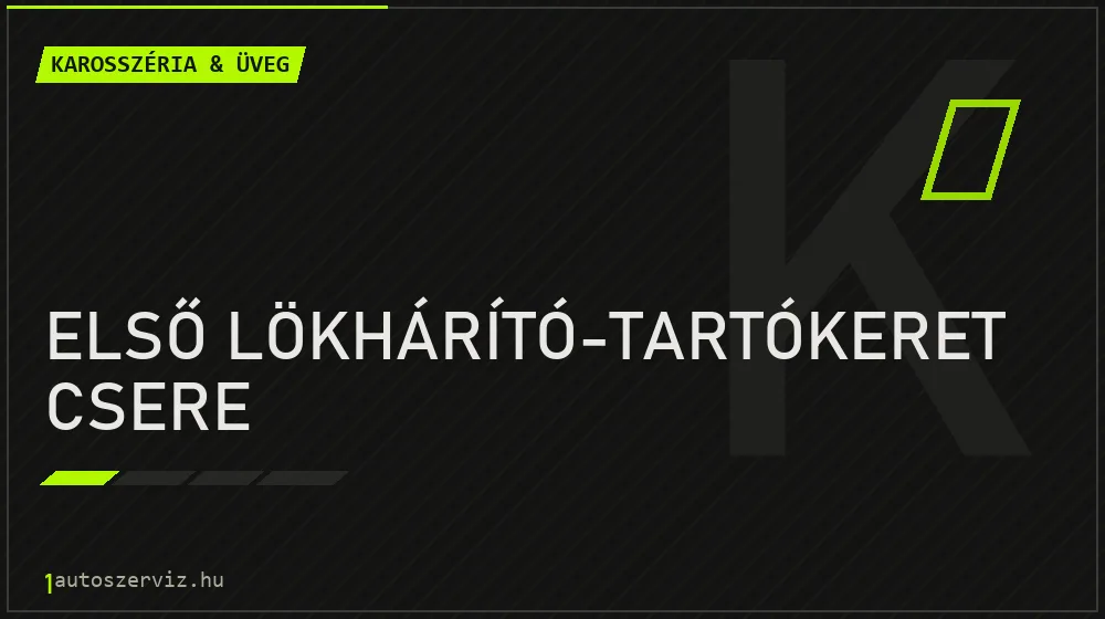 Első lökhárító-tartókeret csere javítás - karosszéria- és üvegjavítás
