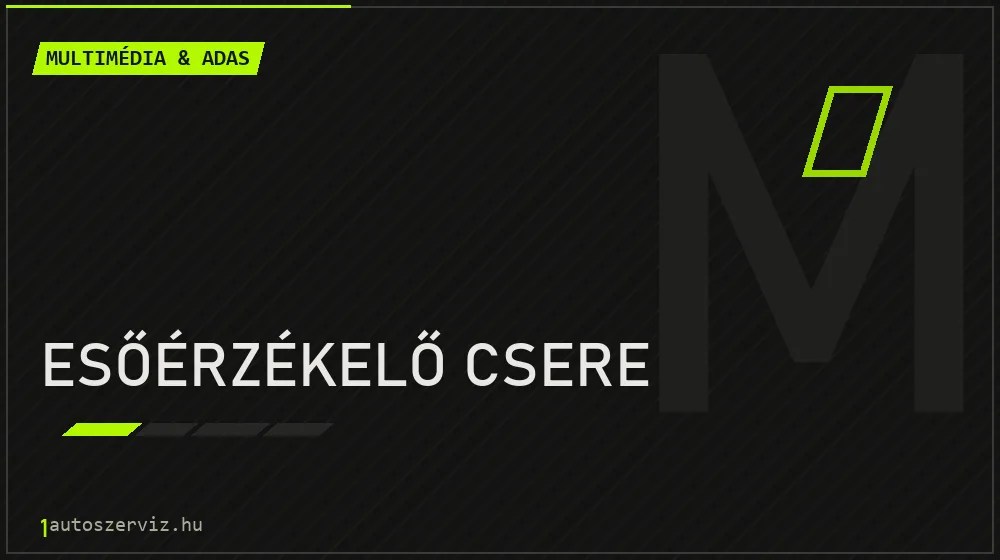 Esőérzékelő csere javítás - multimédia- és asszisztensrendszer-javítás