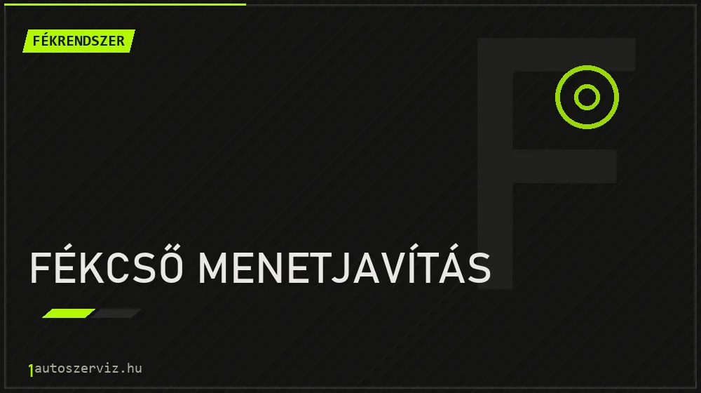Fékcső menetjavítás javítás - fékjavítás