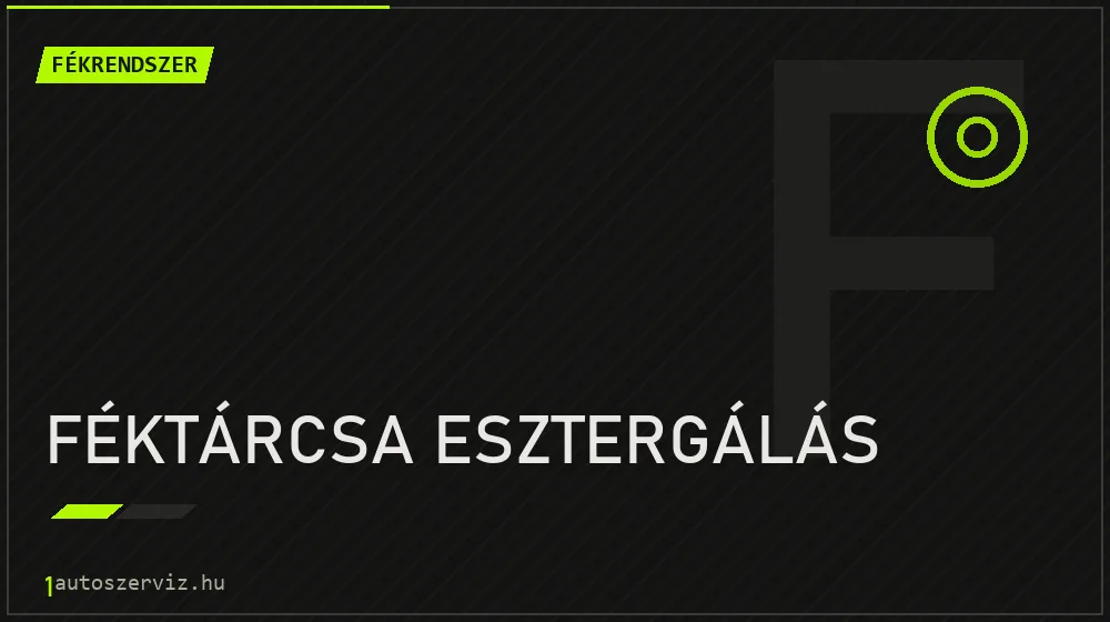 Féktárcsa esztergálás javítás - fékjavítás