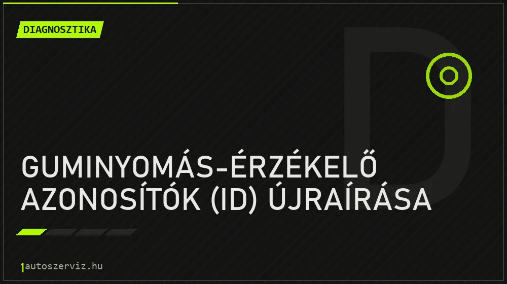Guminyomás-érzékelő azonosítók (ID) újraírása - Diagnosztika Budapesten