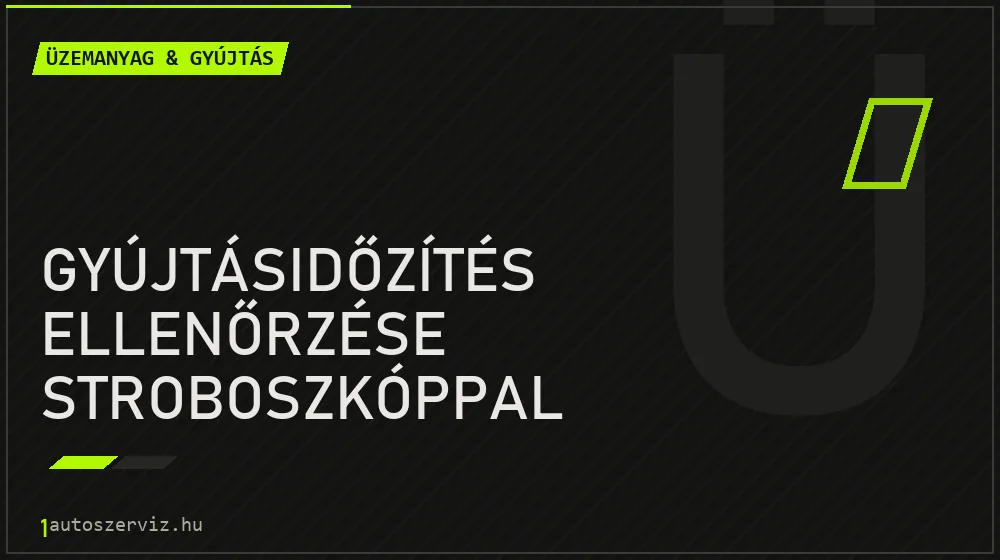 Gyújtásidőzítés ellenőrzése stroboszkóppal - Üzemanyag & gyújtás Budapesten