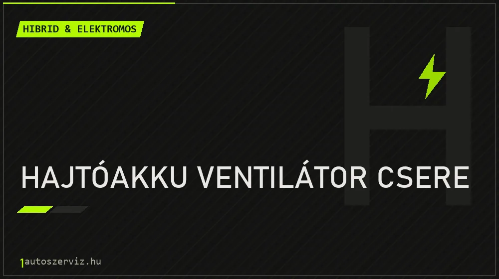 Hajtóakku ventilátor csere - Hibrid & elektromos Budapesten
