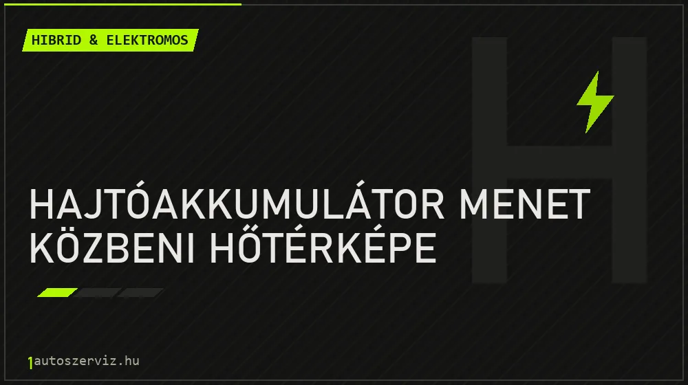 Hajtóakkumulátor menet közbeni hőtérképe - Hibrid & elektromos Budapesten