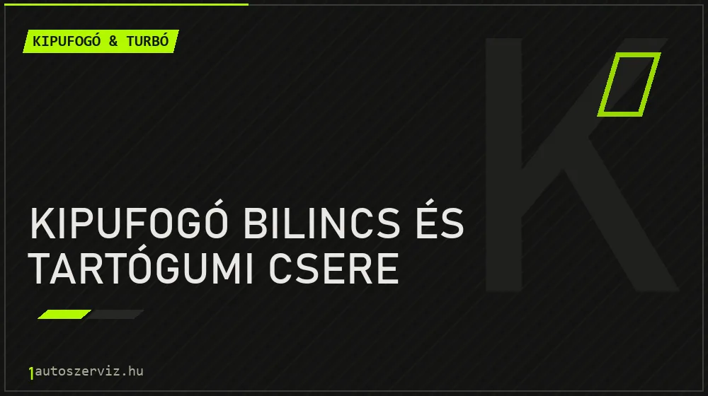 Kipufogó bilincs és tartógumi csere - Kipufogó & turbó Budapesten