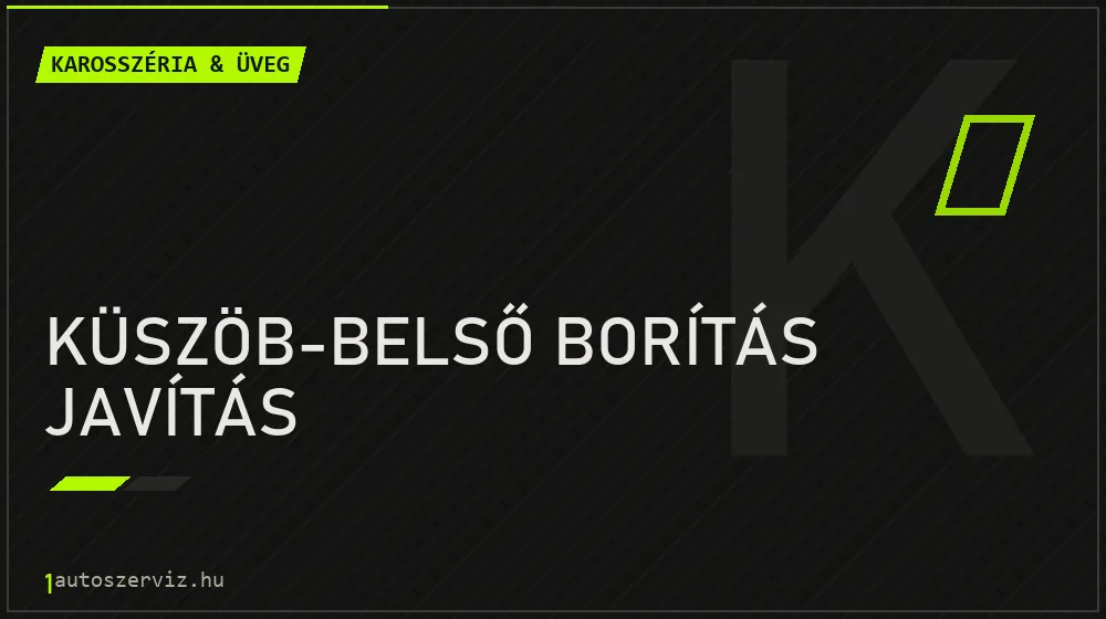 Küszöb-belső borítás javítás javítás - karosszéria- és üvegjavítás