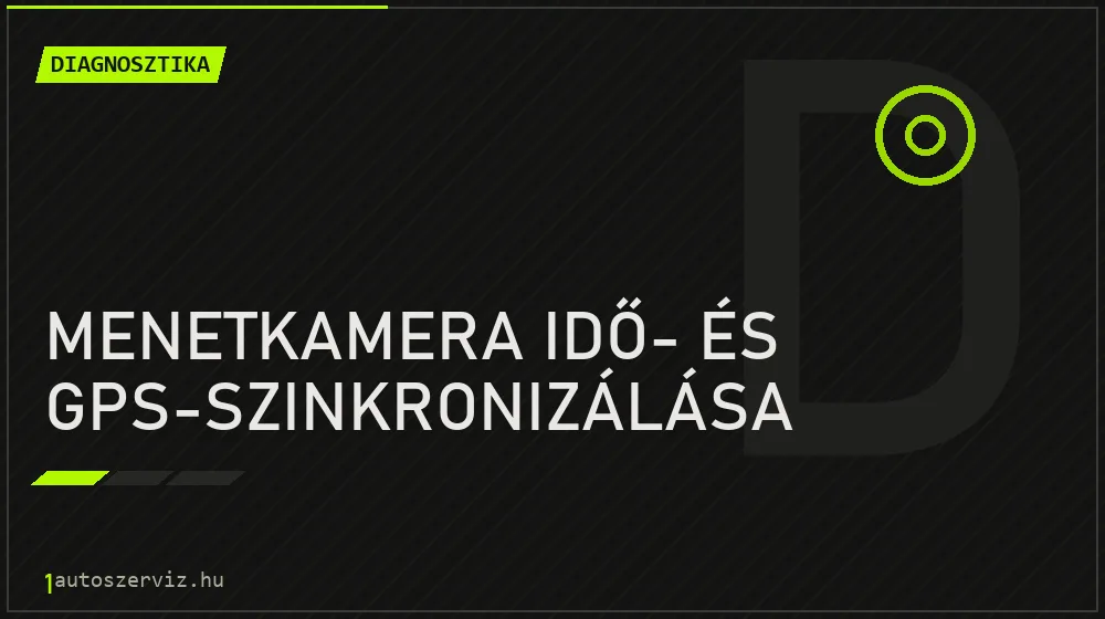 Menetkamera idő- és GPS-szinkronizálása - Diagnosztika Budapesten