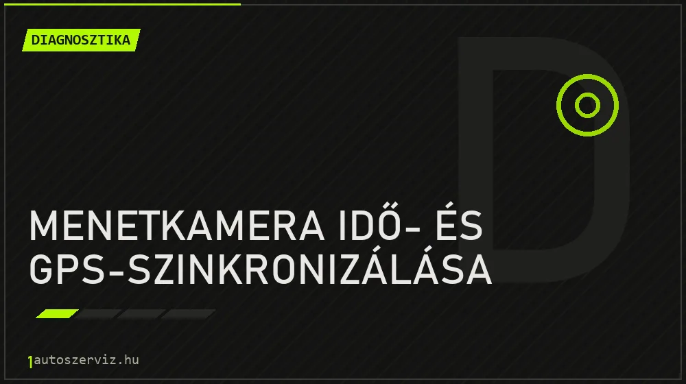 Menetkamera idő- és GPS-szinkronizálása javítás - autódiagnosztika