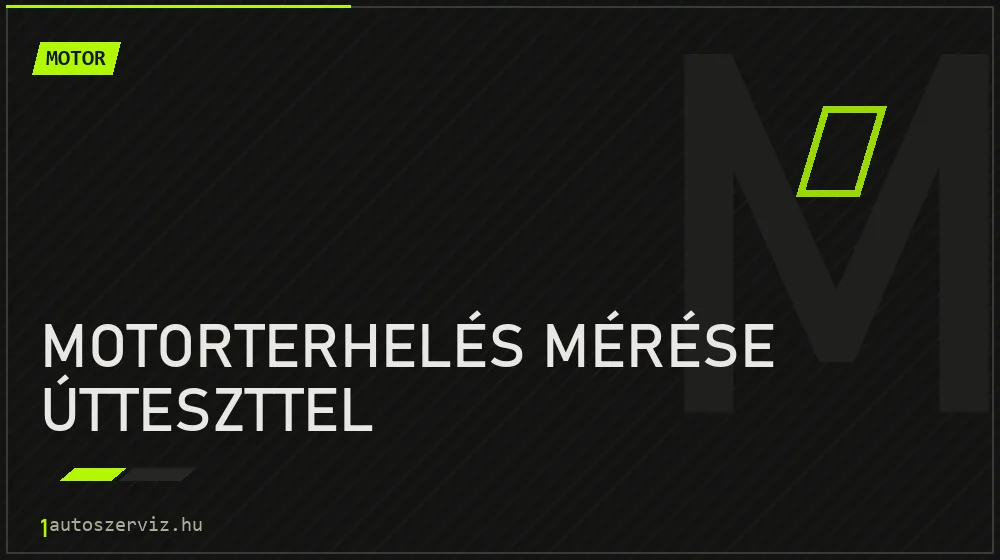 Motorterhelés mérése útteszttel - Motor Budapesten