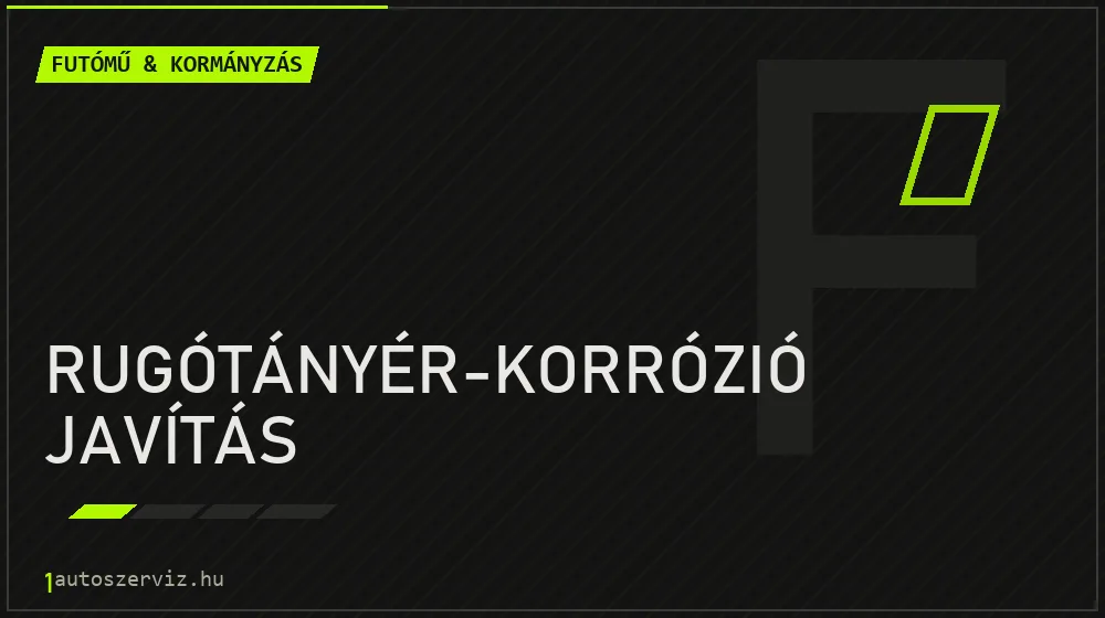 Rugótányér-korrózió javítás javítás - futóműjavítás