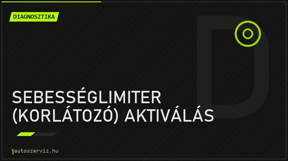 Sebességlimiter (korlátozó) aktiválás - Diagnosztika Budapesten