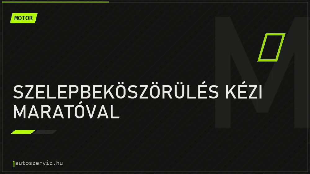 Szelepbeköszörülés kézi maratóval - Motor Budapesten