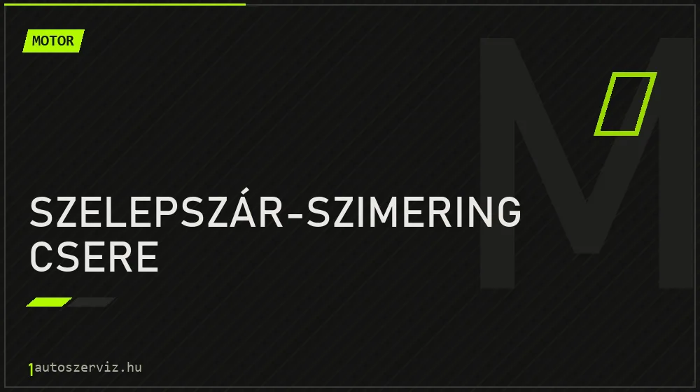 Szelepszár-szimering csere - Motor Budapesten
