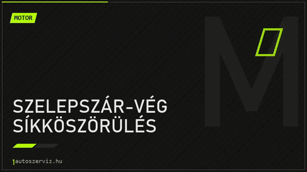 Szelepszár-vég síkköszörülés - Motor Budapesten