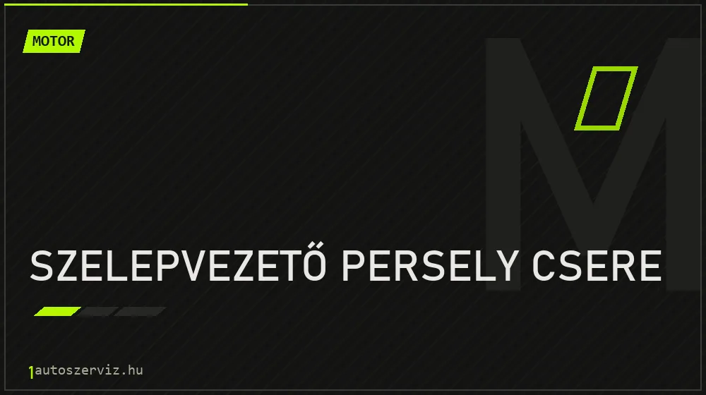 Szelepvezető persely csere - Motor Budapesten