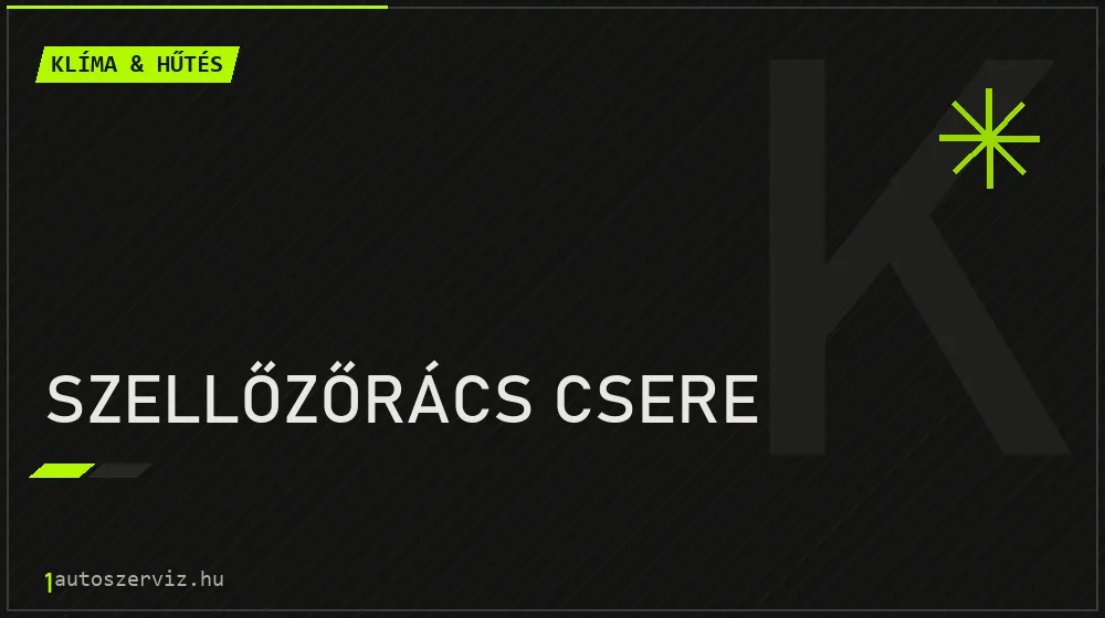 Szellőzőrács csere - Klíma & hűtés Budapesten