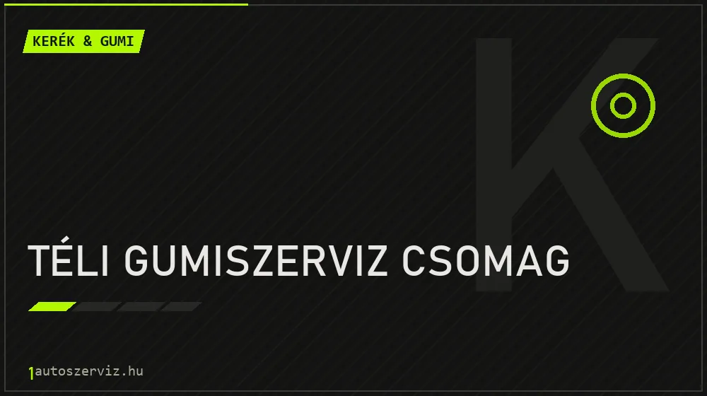 Téli gumiszerviz csomag javítás - gumiabroncs-szerviz