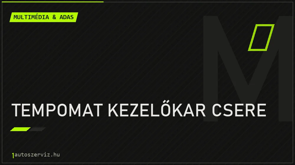 Tempomat kezelőkar csere - Multimédia & ADAS Budapesten
