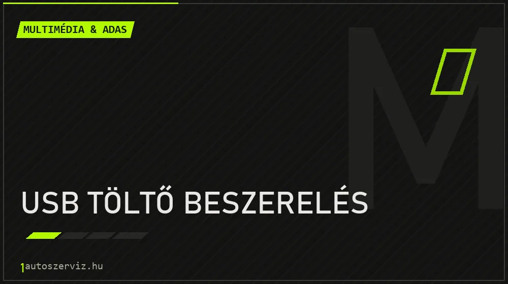 USB töltő beszerelés - Multimédia & ADAS Budapesten