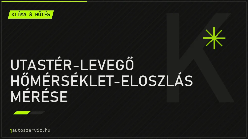 Utastér-levegő hőmérséklet-eloszlás mérése - Klíma & hűtés Budapesten