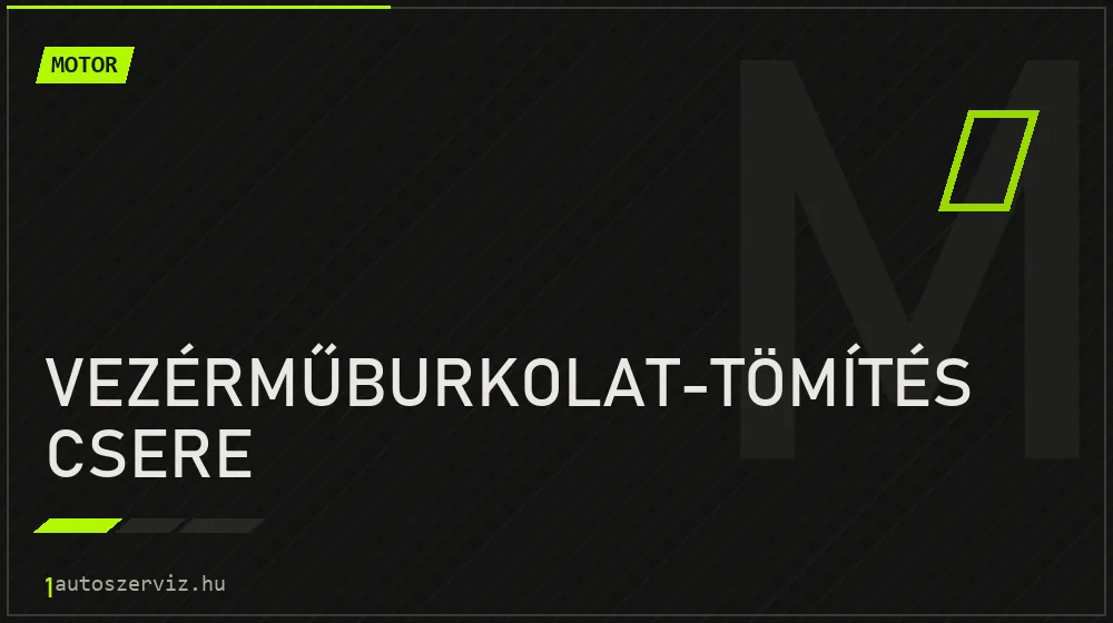 Vezérműburkolat-tömítés csere - Motor Budapesten